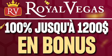 Bonus de Bienvenue au Royal Vegas Casino